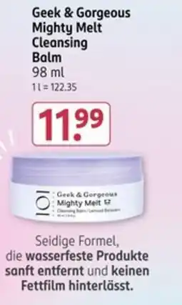 Rossmann Geek & Gorgeous Mighty Melt Cleansing Balm Angebot