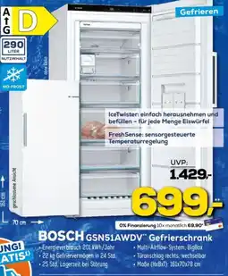 Euronics BOSCH GSN51AWDV" Gefrierschrank Angebot