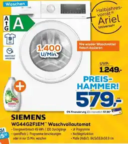 Euronics SIEMENS WG44G2F1EM" Waschvollautomat Angebot