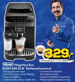 Euronics DeLonghi Magnifica Evo ECAM 290.51.B" Kaffeevollautomat Angebot