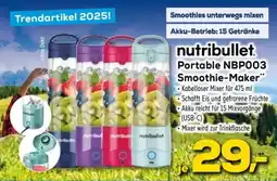 Euronics nutribullet Portable NBP003 Smoothie-Maker Angebot