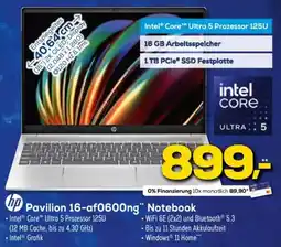 Euronics hp Pavilion 16-af0600ng" Notebook Angebot