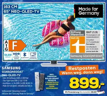 Euronics SAMSUNG GQ65QN93DAT" Neo-QLED-TV Angebot