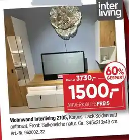 Möbel Graf Wohnwand Interliving 2105 Angebot