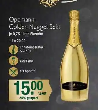 V Markt Oppmann Golden Nugget Sekt Angebot