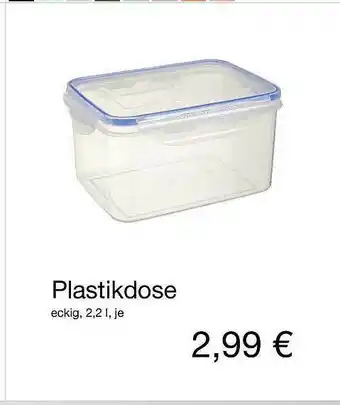 KiK Plastikdose Angebot