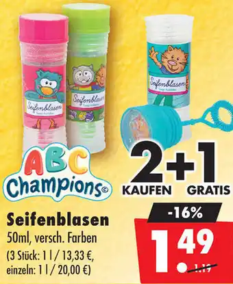 Mäc Geiz ABC Champions Seifenblasen Angebot