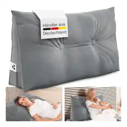 Netto Marken-Discount ELONEO Rückenkissen, Keilkissen für Bett und Sofa geeignet, dreieckiges Lesekissen Angebot