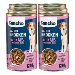 Netto Marken-Discount Sancho Hundenahrung Kalb 1240 g, 6er Pack Angebot