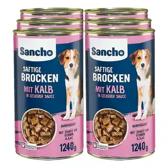 Netto Marken-Discount Sancho Hundenahrung Kalb 1240 g, 6er Pack Angebot