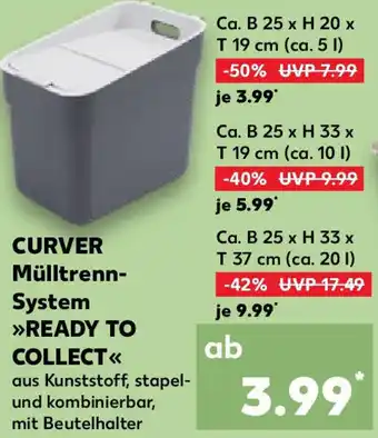 Kaufland CURVER Mülltrenn System Angebot