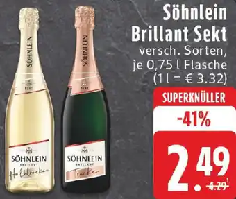 Edeka Söhnlein Brillant Sekt Angebot