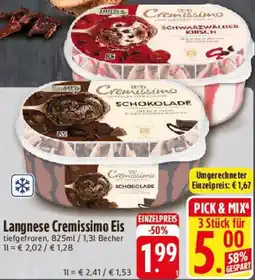 Edeka Langnese Cremissimo Eis Angebot