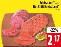 E-Center Edelsalami oder Hot Chili Edelsalami Angebot