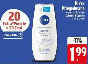 E-Center Nivea Pflegedusche Angebot