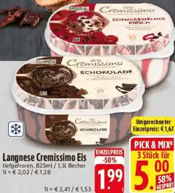 E-Center Langnese Cremissimo Eis Angebot