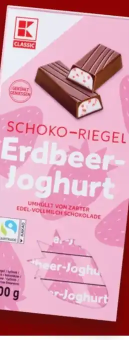 Kaufland K-Classic Erdbeer-Joghurt Schoko-Riegel Angebot