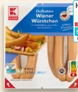 Kaufland K-Classic Wiener Würstchen Angebot