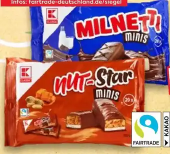 Kaufland K-Classic Schokoriegel Minis Angebot