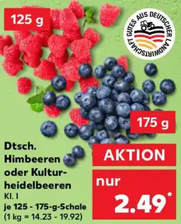 Kaufland Dtsch. Himbeeren oder Kulturheidelbeeren Angebot