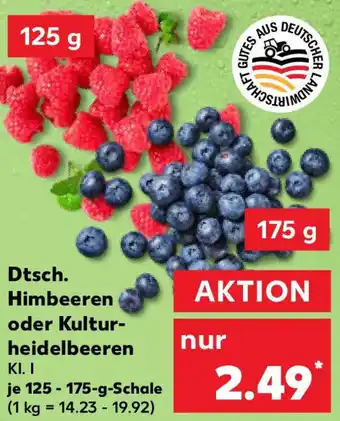 Kaufland Dtsch. Himbeeren oder Kulturheidelbeeren Angebot