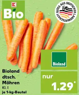 Kaufland Bioland dtsch. Möhren Angebot