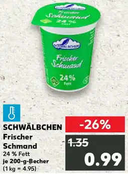 Kaufland SCHWÄLBCHEN Frischer Schmand Angebot