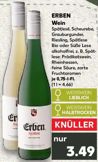 Kaufland ERBEN Wein Angebot