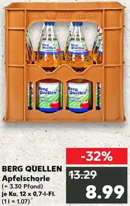 Kaufland BERG QUELLEN Apfelschorle Angebot