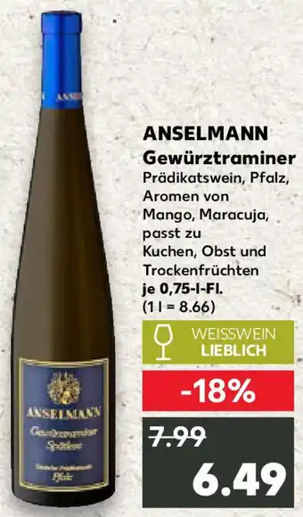 Kaufland ANSELMANN Gewürztraminer Angebot