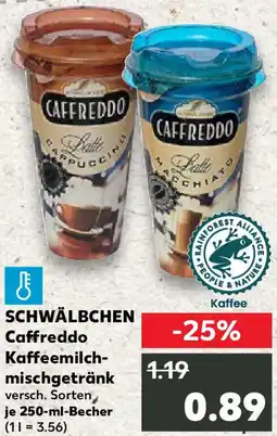 Kaufland SCHWÄLBCHEN Caffreddo Kaffeemilchmischgetränk Angebot