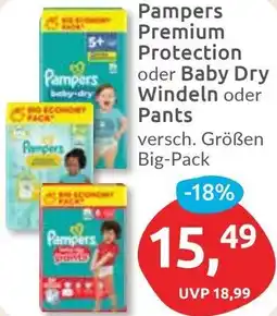 Budni Pampers Premium Protection oder Baby Dry Windeln oder Pants Angebot
