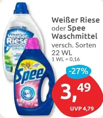 Budni Weißer Riese oder Spee Waschmittel Angebot