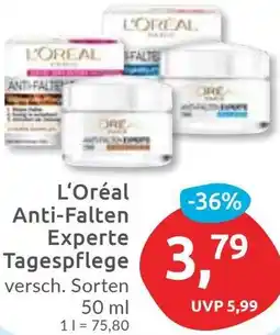 Budni L'Oréal Anti-Falten Experte Tagespflege Angebot