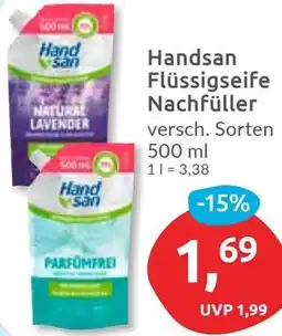 Budni Handsan Flüssigseife Nachfüller Angebot