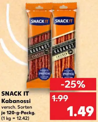 Kaufland SNACK IT Kabanossi Angebot
