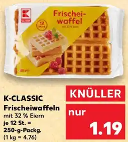 Kaufland K-CLASSIC Frischeiwaffeln Angebot
