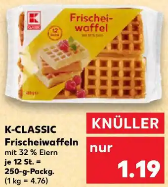 Kaufland K-CLASSIC Frischeiwaffeln Angebot