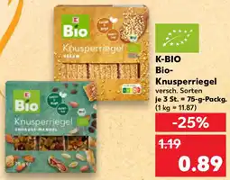 Kaufland K-BIO Bio Knusperriegel Angebot