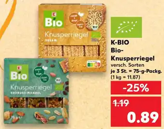 Kaufland K-BIO Bio Knusperriegel Angebot
