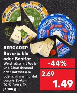 Kaufland BERGADER Bavaria blu oder Bonifaz Angebot