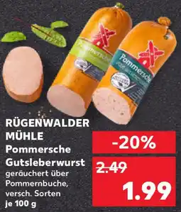 Kaufland RÜGENWALDER MÜHLE Pommersche Gutsleberwurst Angebot