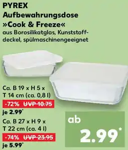 Kaufland PYREX Aufbewahrungsdose Cook & Freeze Angebot