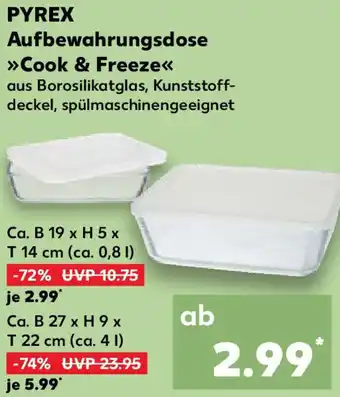 Kaufland PYREX Aufbewahrungsdose Cook & Freeze Angebot