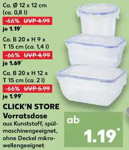 Kaufland CLICK'N STORE Vorratsdose Angebot