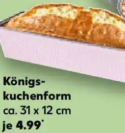Kaufland Zenker Königskuchenform Angebot