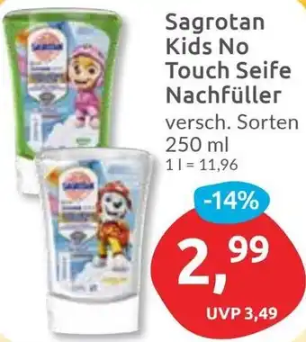 Budni Sagrotan Kids No Touch Seife Nachfüller Angebot