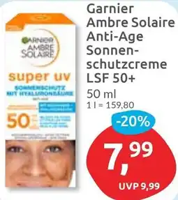 Budni Garnier Ambre Solaire Anti-Age Sonnenschutzcreme LSF 50+ Angebot