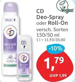 Budni CD Deo-Spray oder Roll-On Angebot