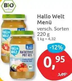 Budni Hallo Welt Menü Angebot